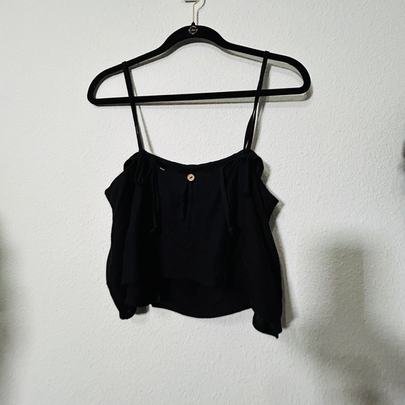 NEW Free People Black Struttin Set Pant Crop Top Size Small - Picture 13 of 14